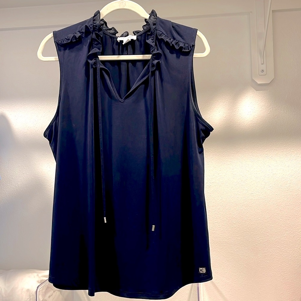 Calvin Klein Split Neck Blouse